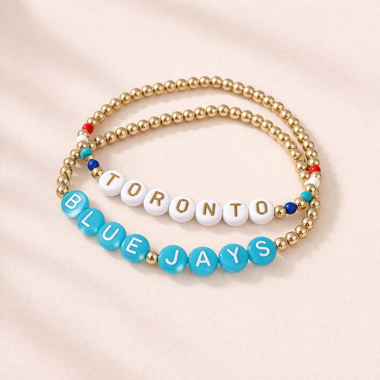 Toronto Blue Jays Bracelet Set - Coastal (Gold)