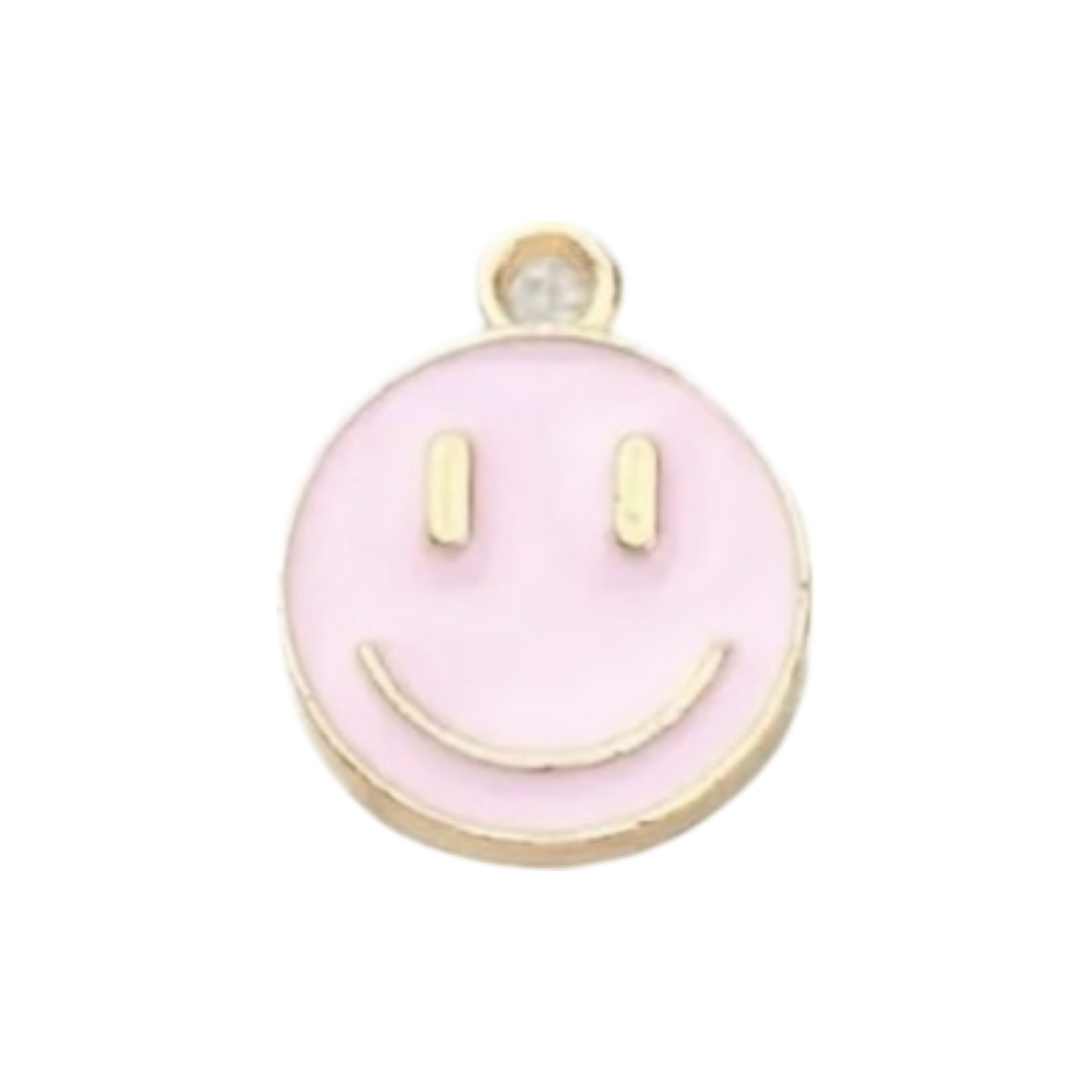 smiley face enamel charm