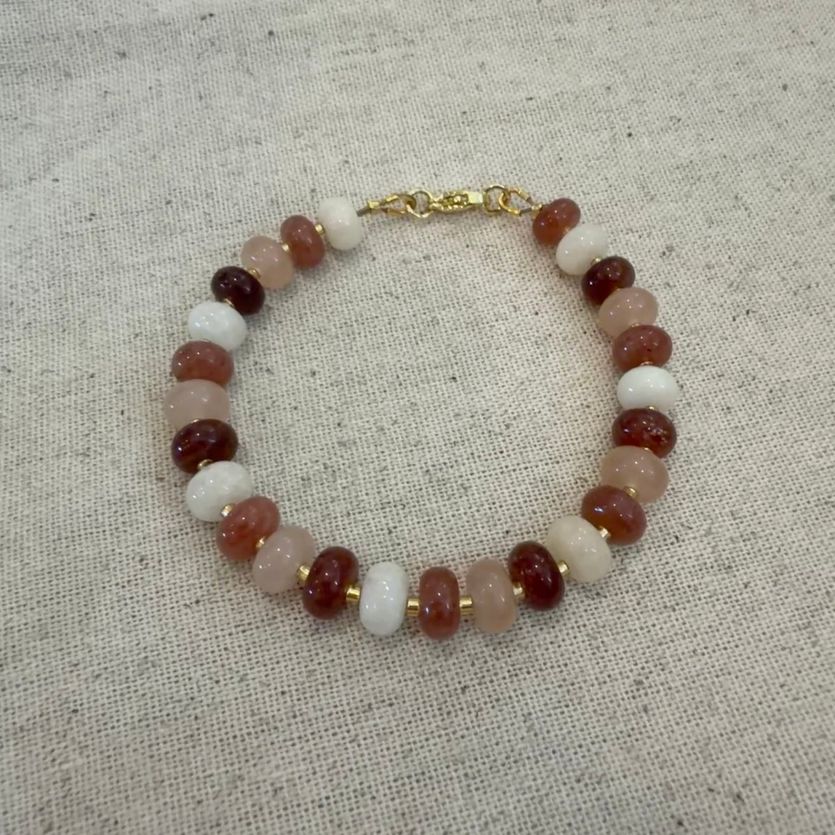 Brown Candy Chunky Beaded Bracelet