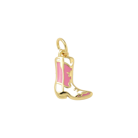 cowboy boot charm (pink 6)