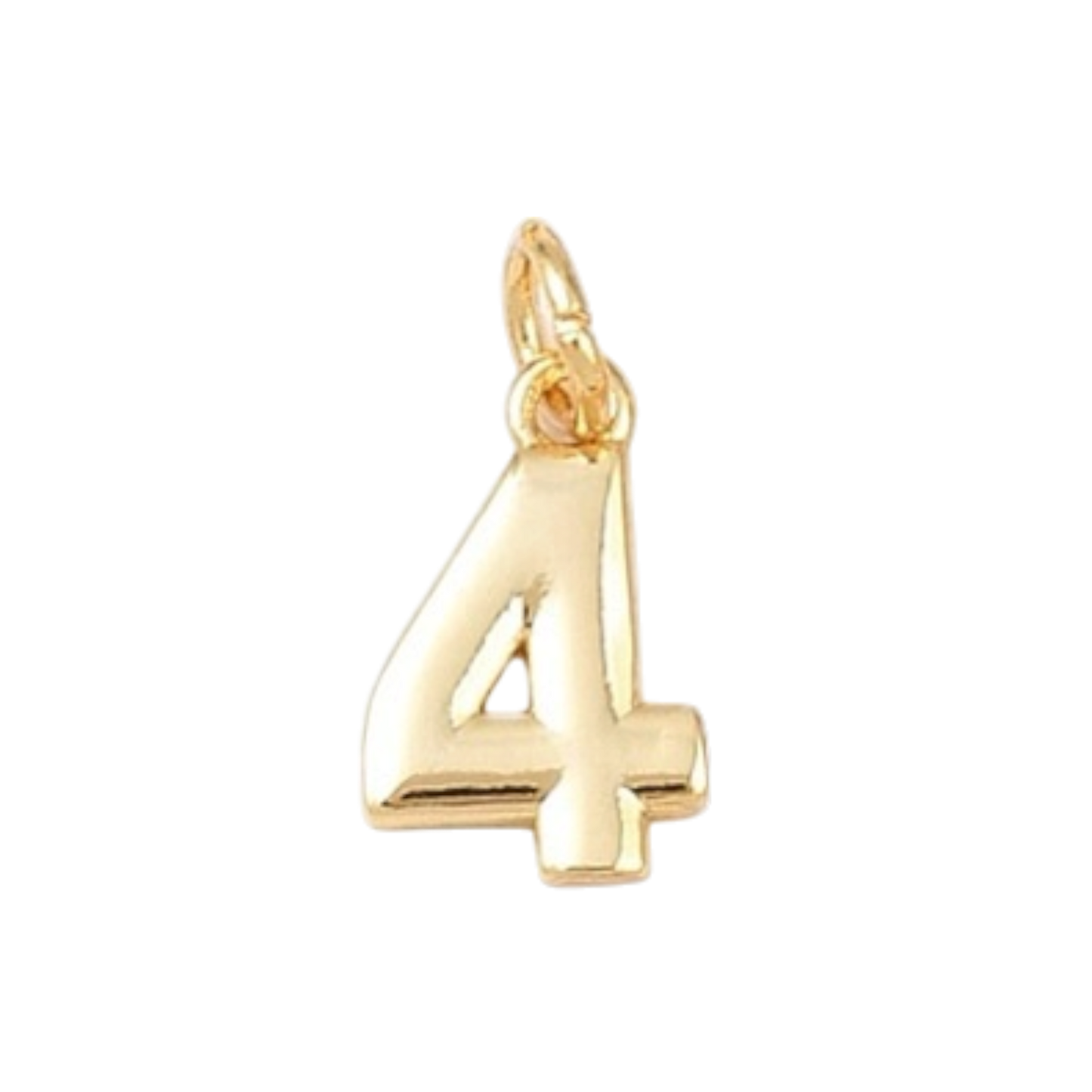 gold number charm