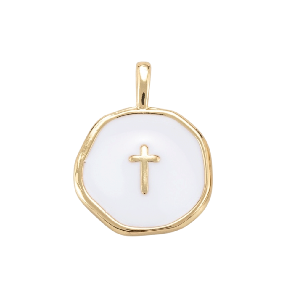 cross pedant white