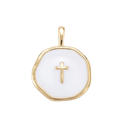 cross pedant white