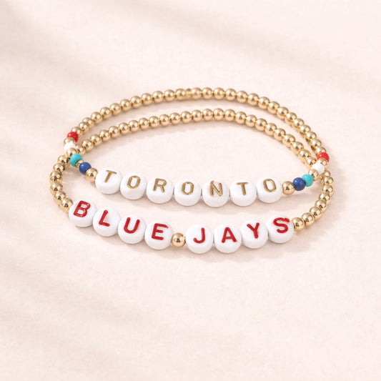 Toronto Blue Jays Bracelet Set - Heritage (Gold)