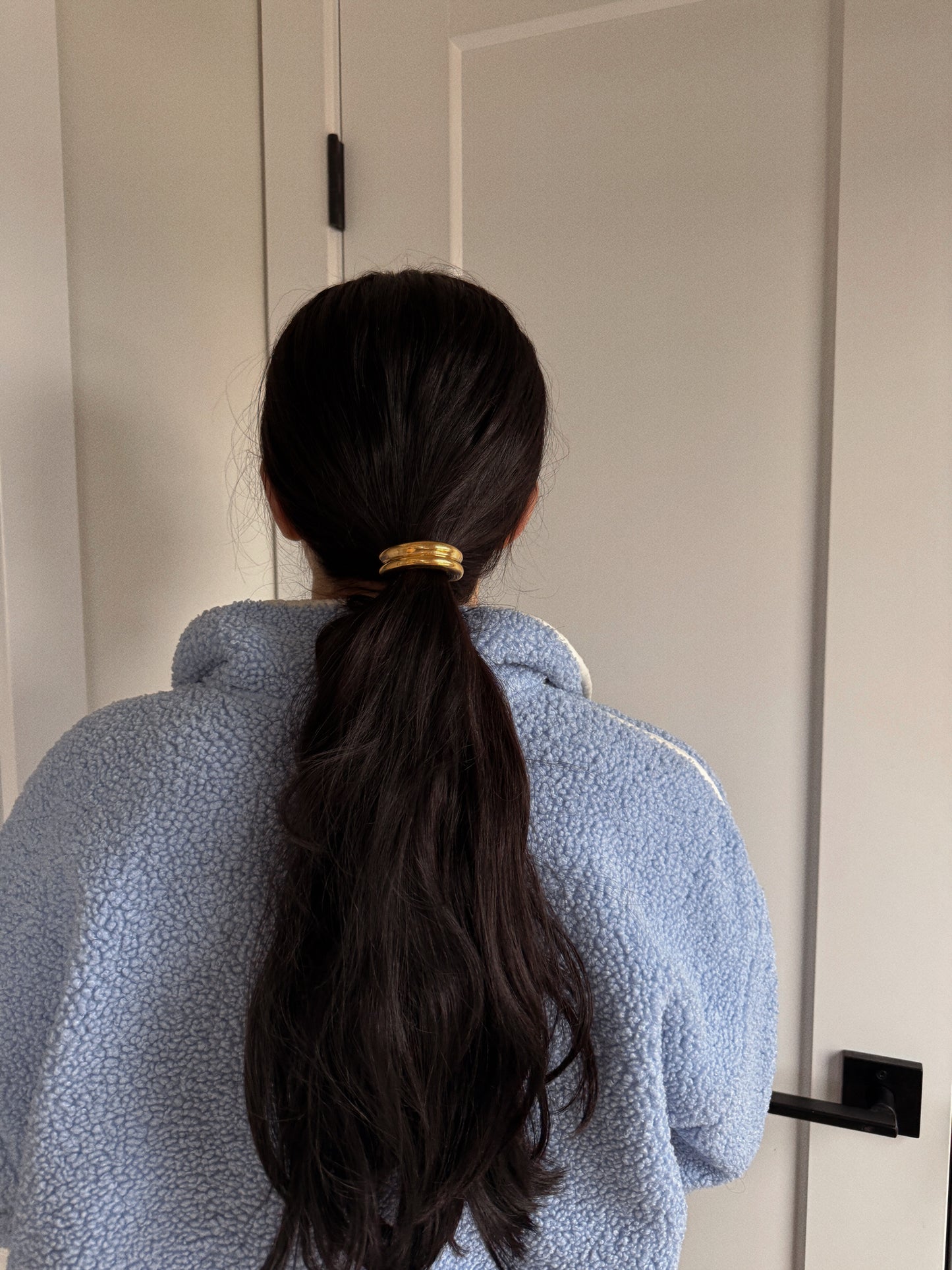 mallorca gold hair tie cuff