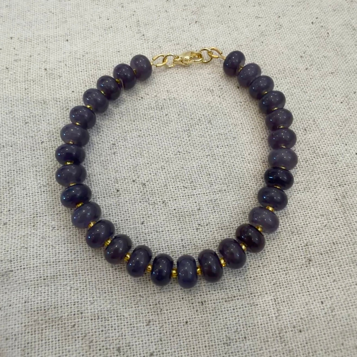Midnight Chunky Beaded Bracelet