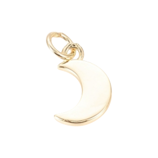 gold moon charm