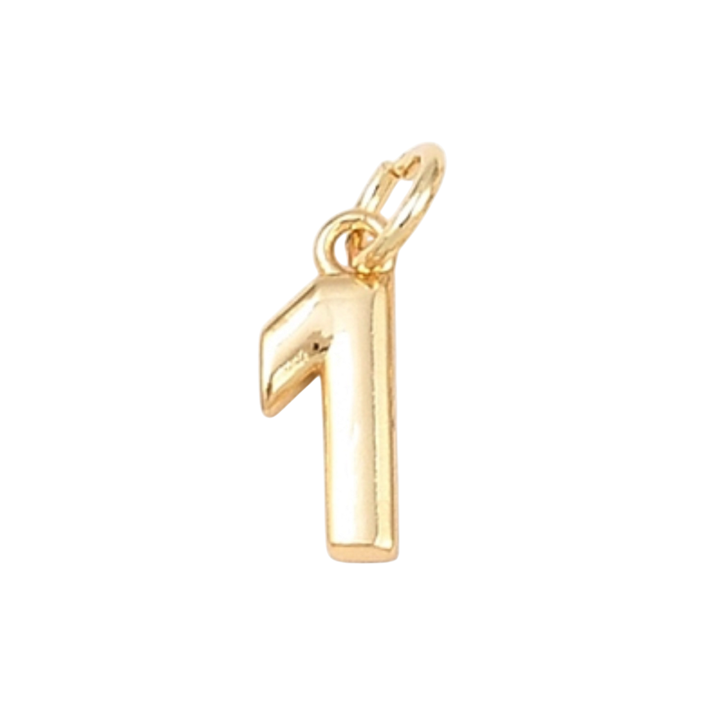 gold number charm