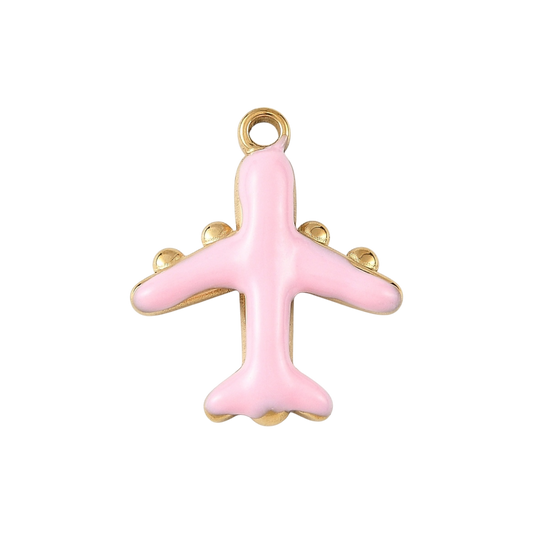airplane charm pink