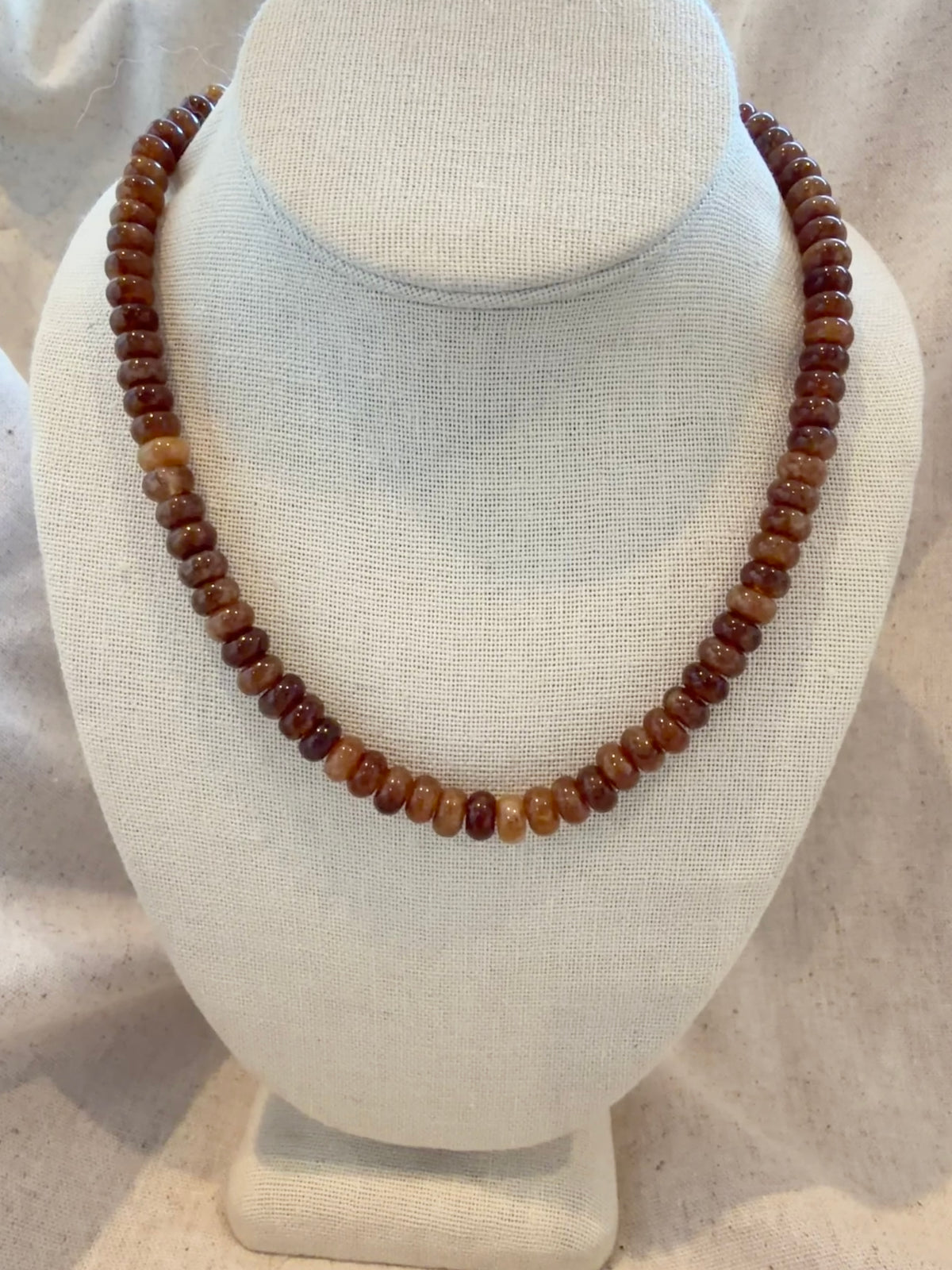 Butterscotch Chunky Beaded Necklace