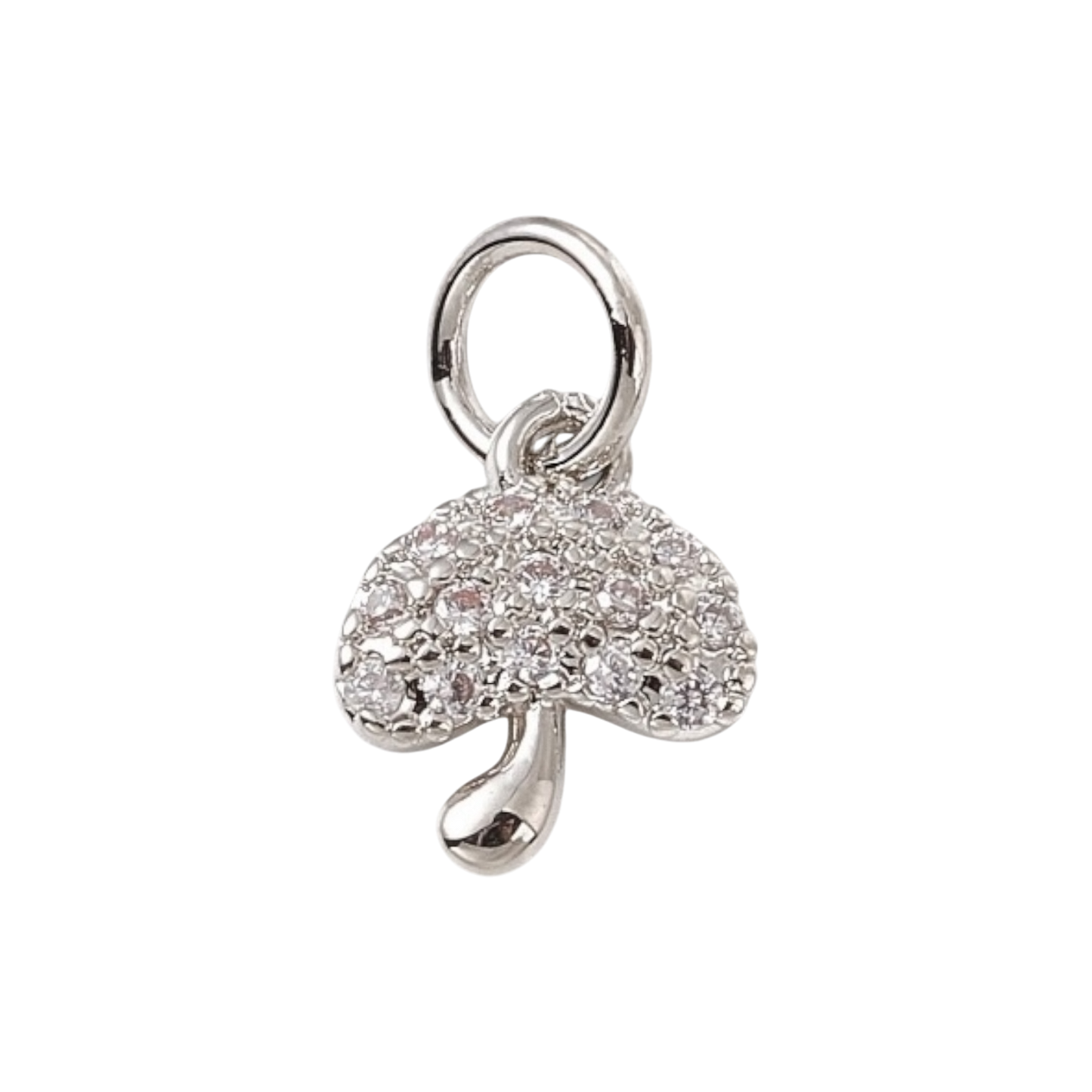 silver mushroom charm