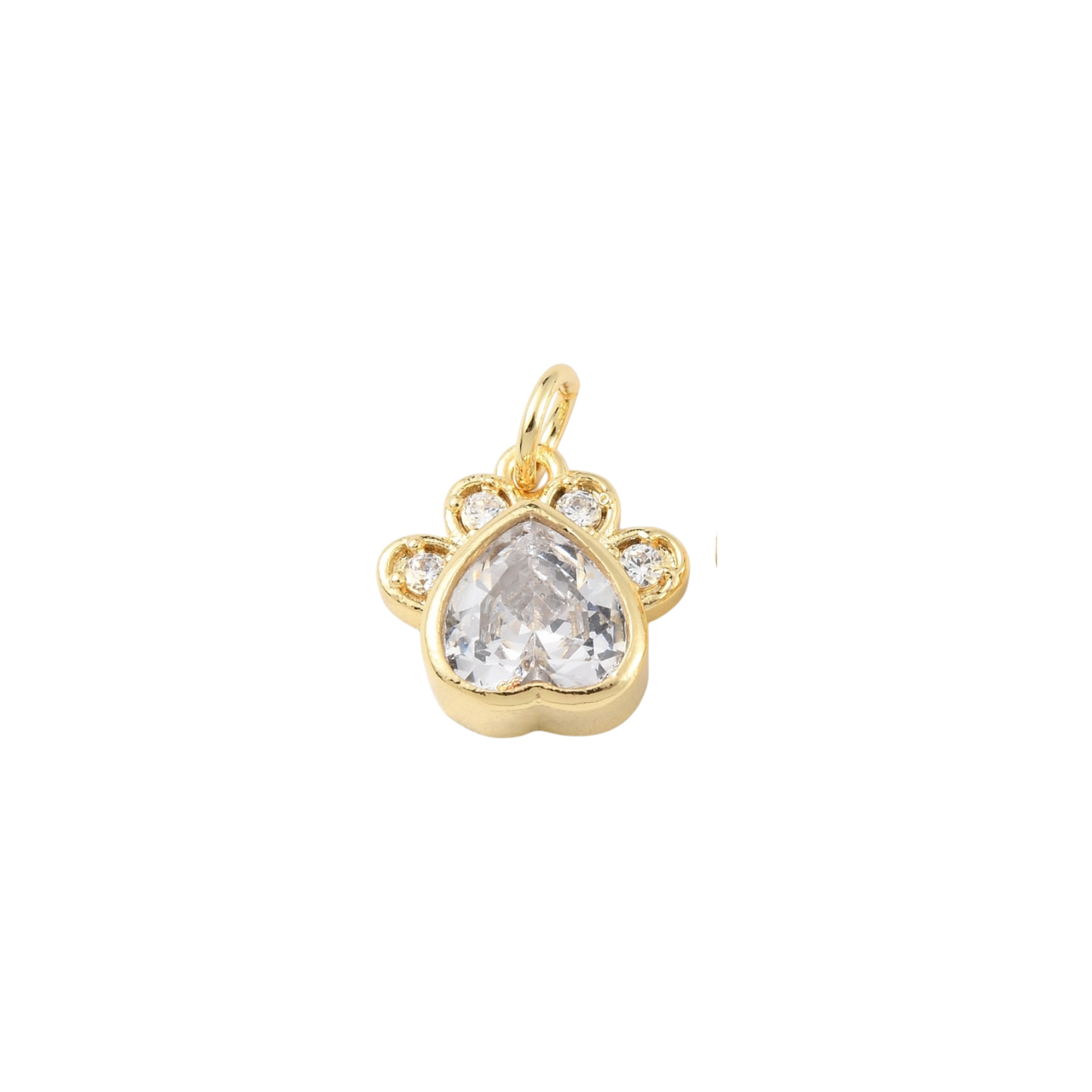 paw charm gemstone