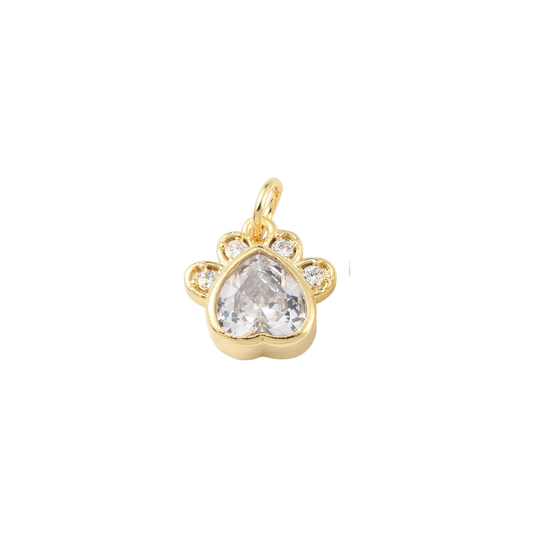 paw charm gemstone