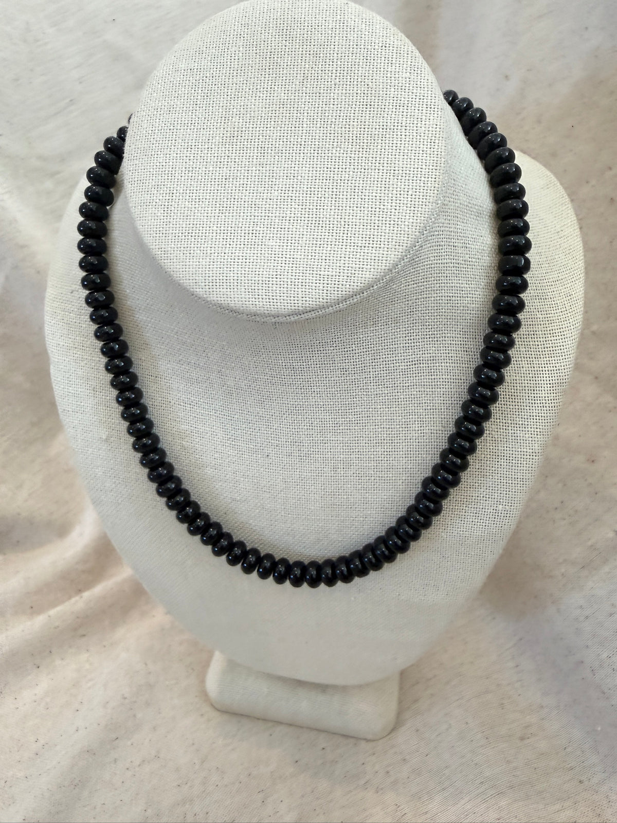 Black Chunky Beaded Necklace