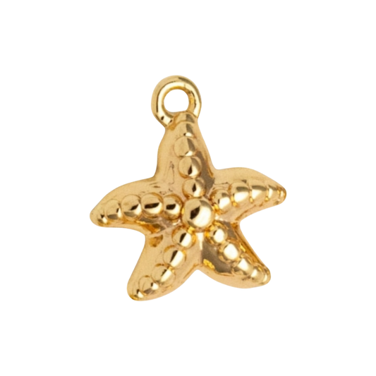 gold starfish charm