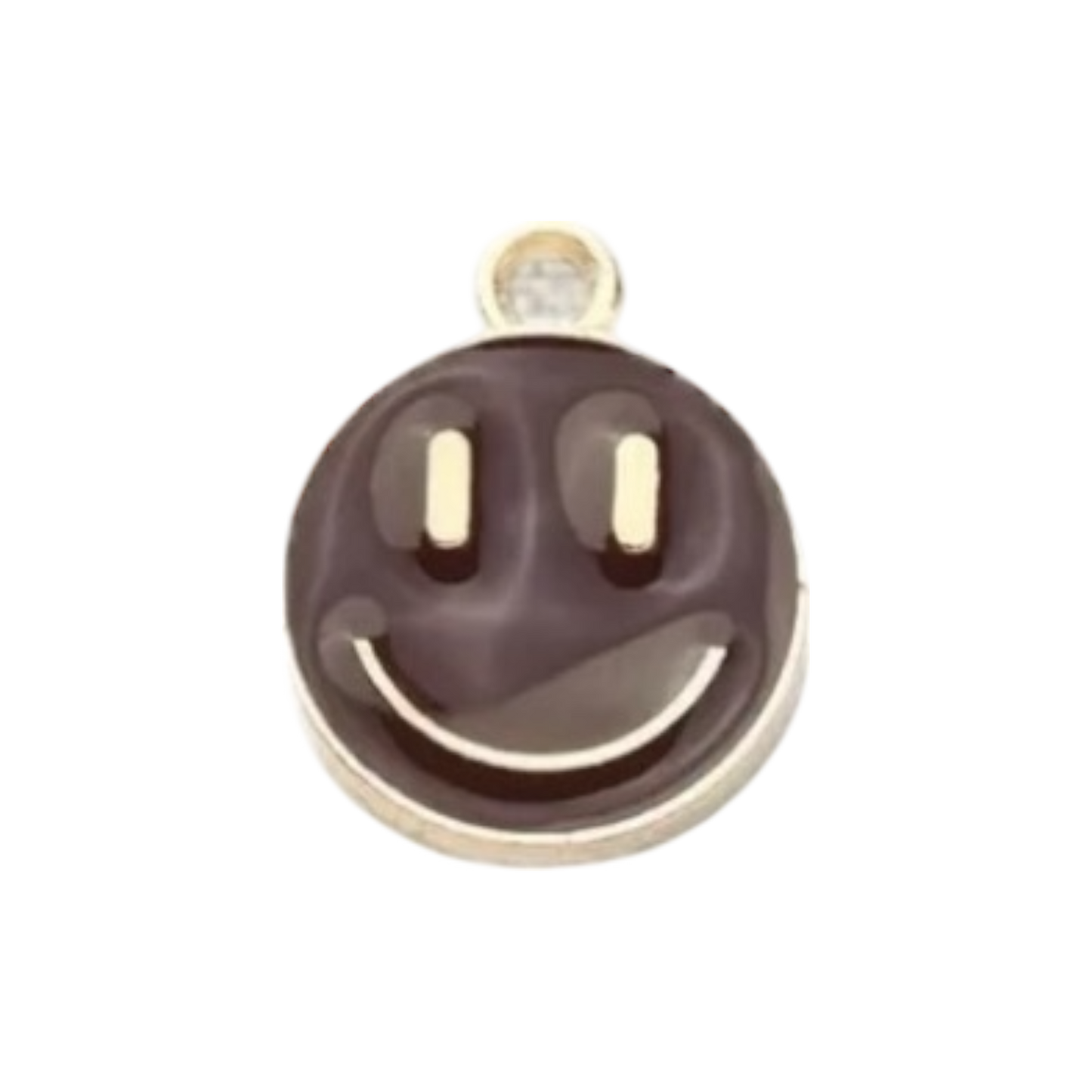 smiley face enamel charm