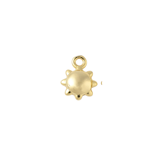 gold sun charm (small)