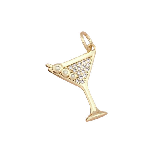 gold dirty martini charm