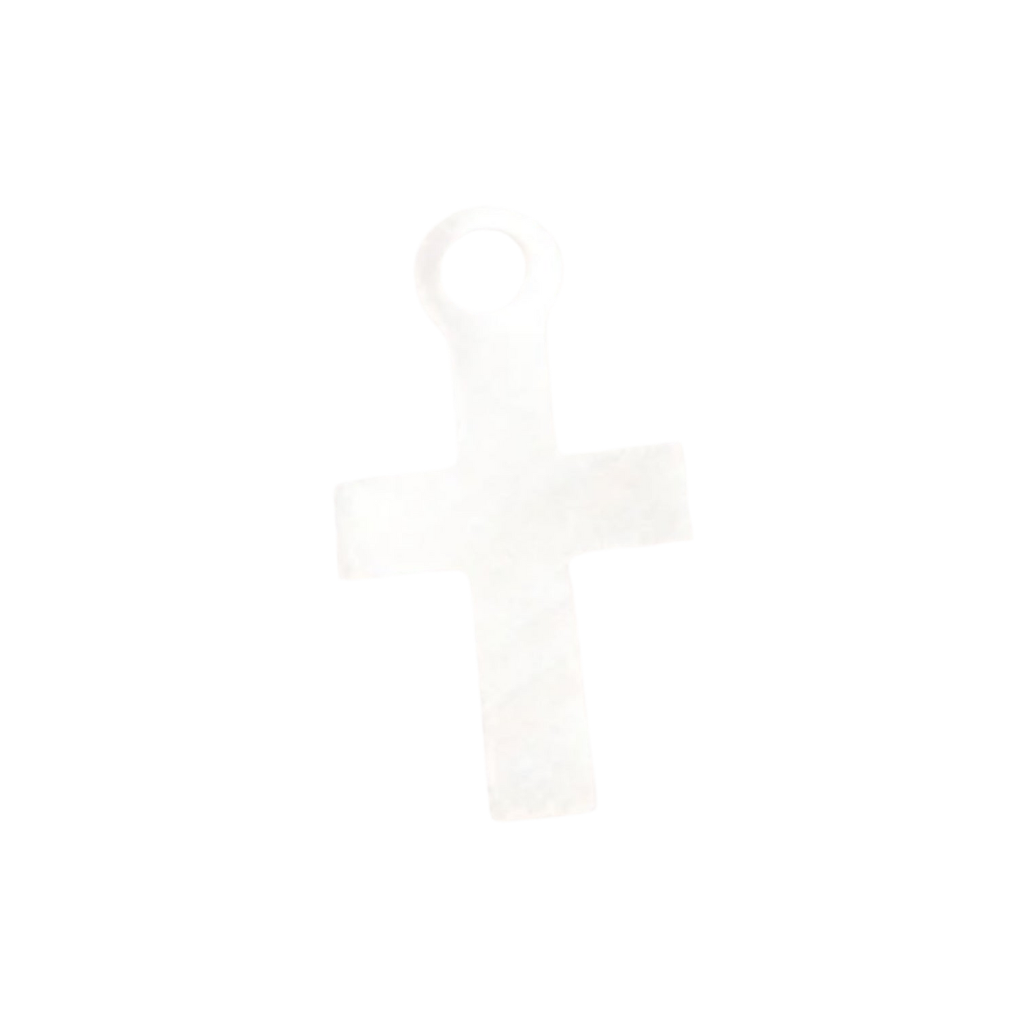 silver cross charm