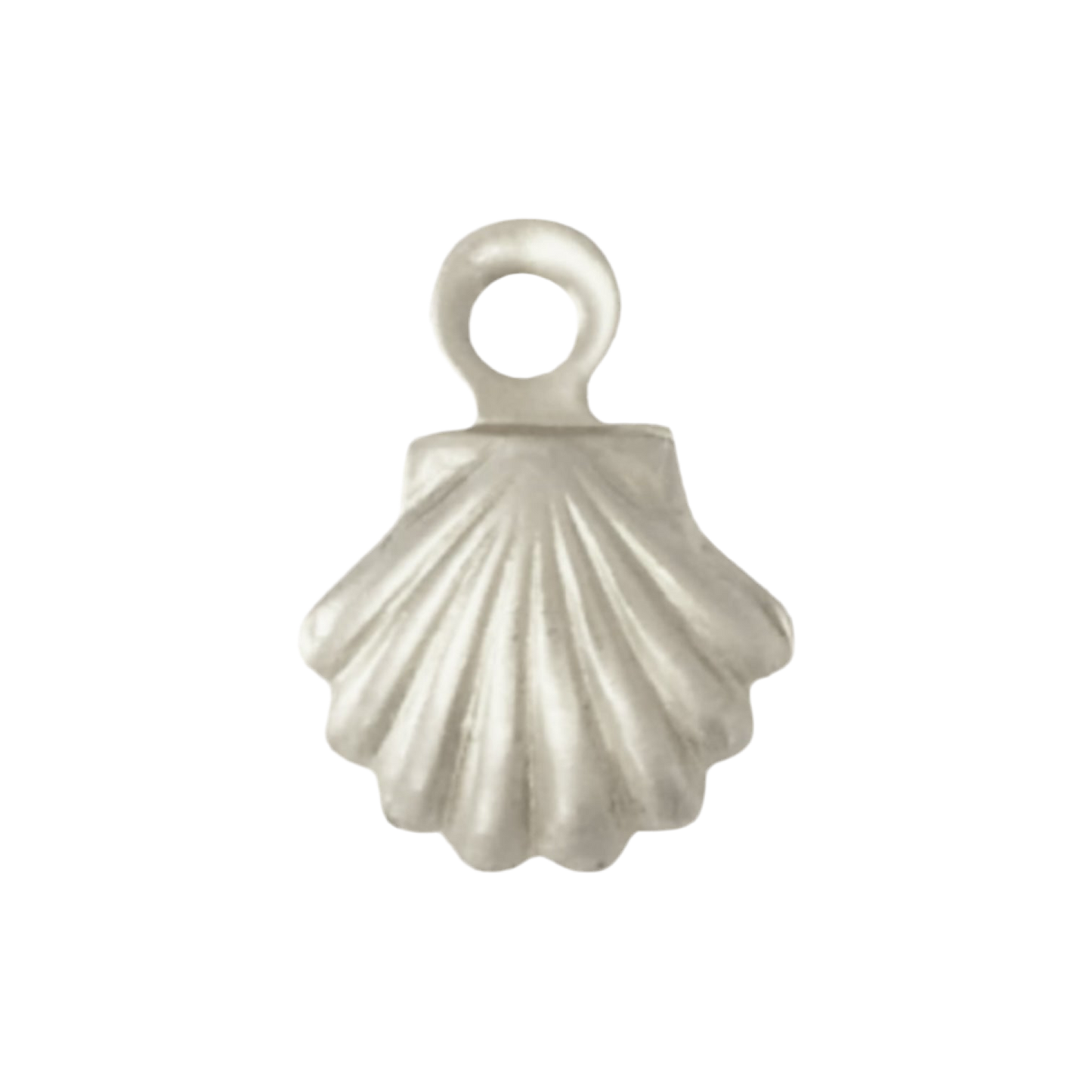 silver seashell charm