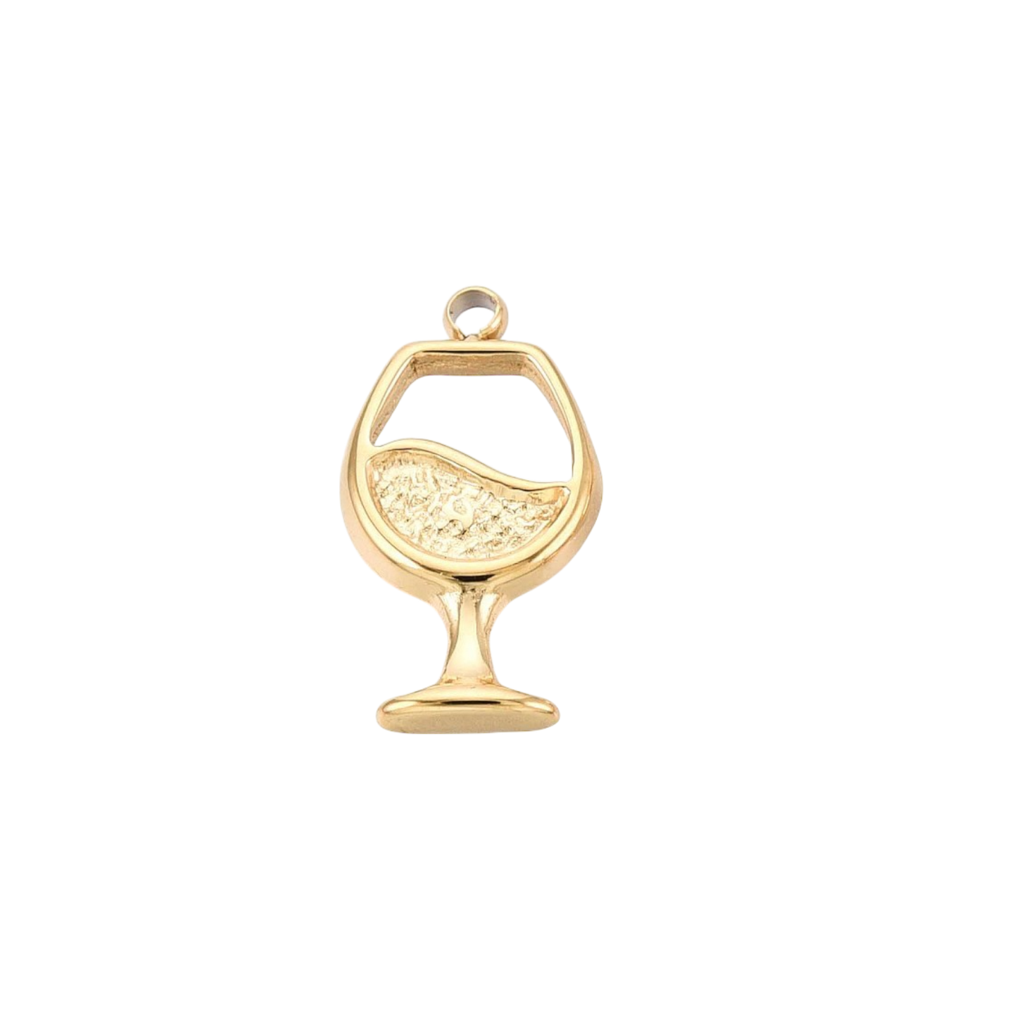 wine charm (gold)
