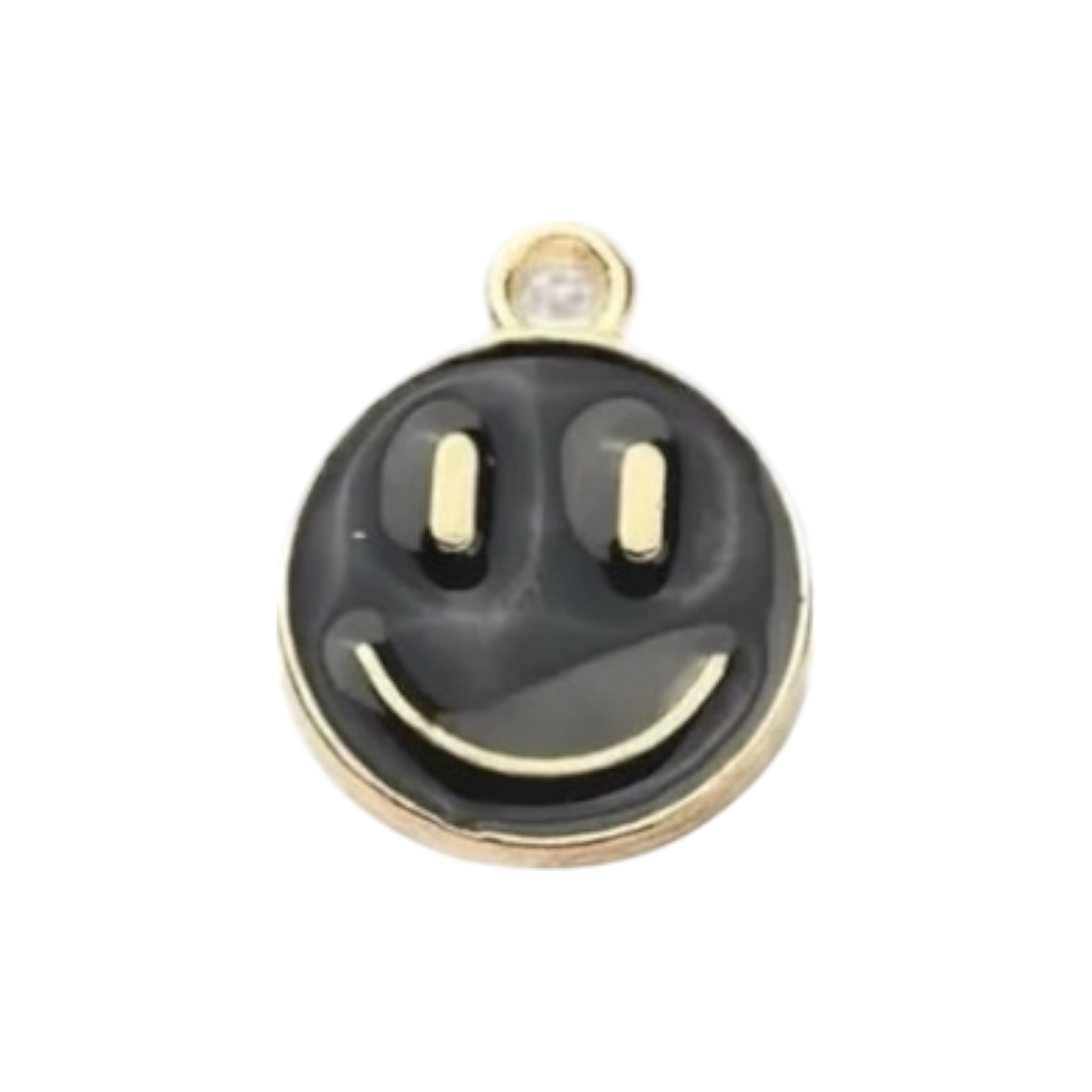smiley face enamel charm