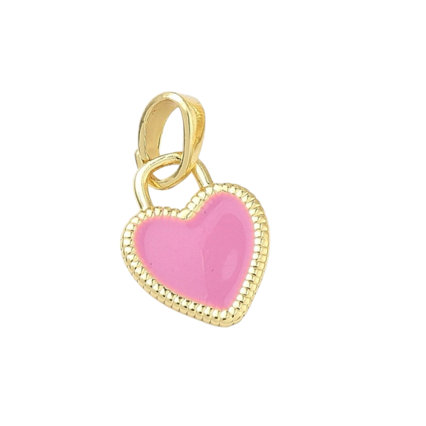 heart charm enamel