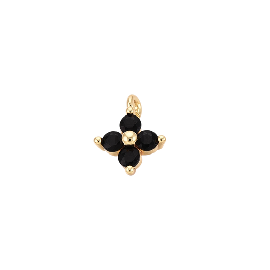 clover charm (black)