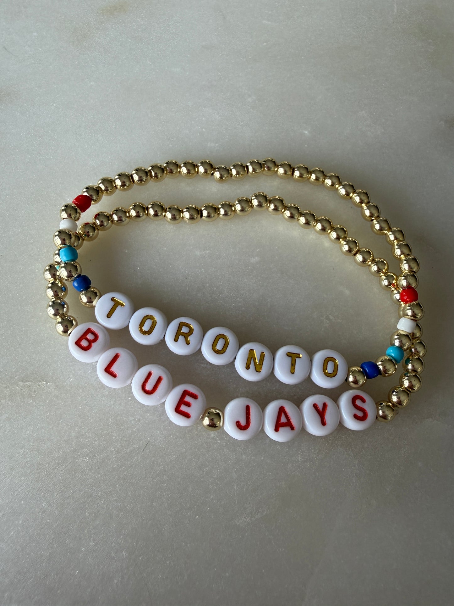 Toronto Blue Jays Bracelet Set - Heritage (Gold)