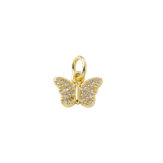 butterfly charm (rhinestone)