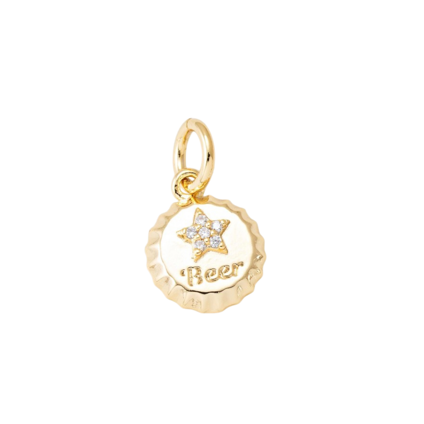 beer charm (gold)