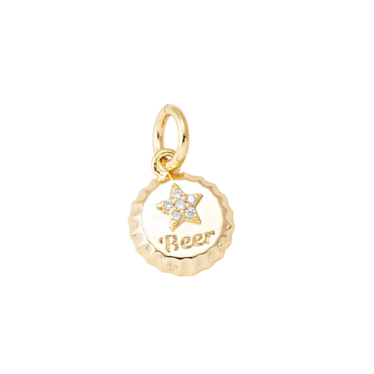 beer charm (gold)