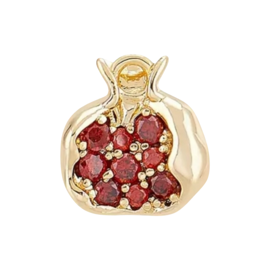 gold pomegranate charm