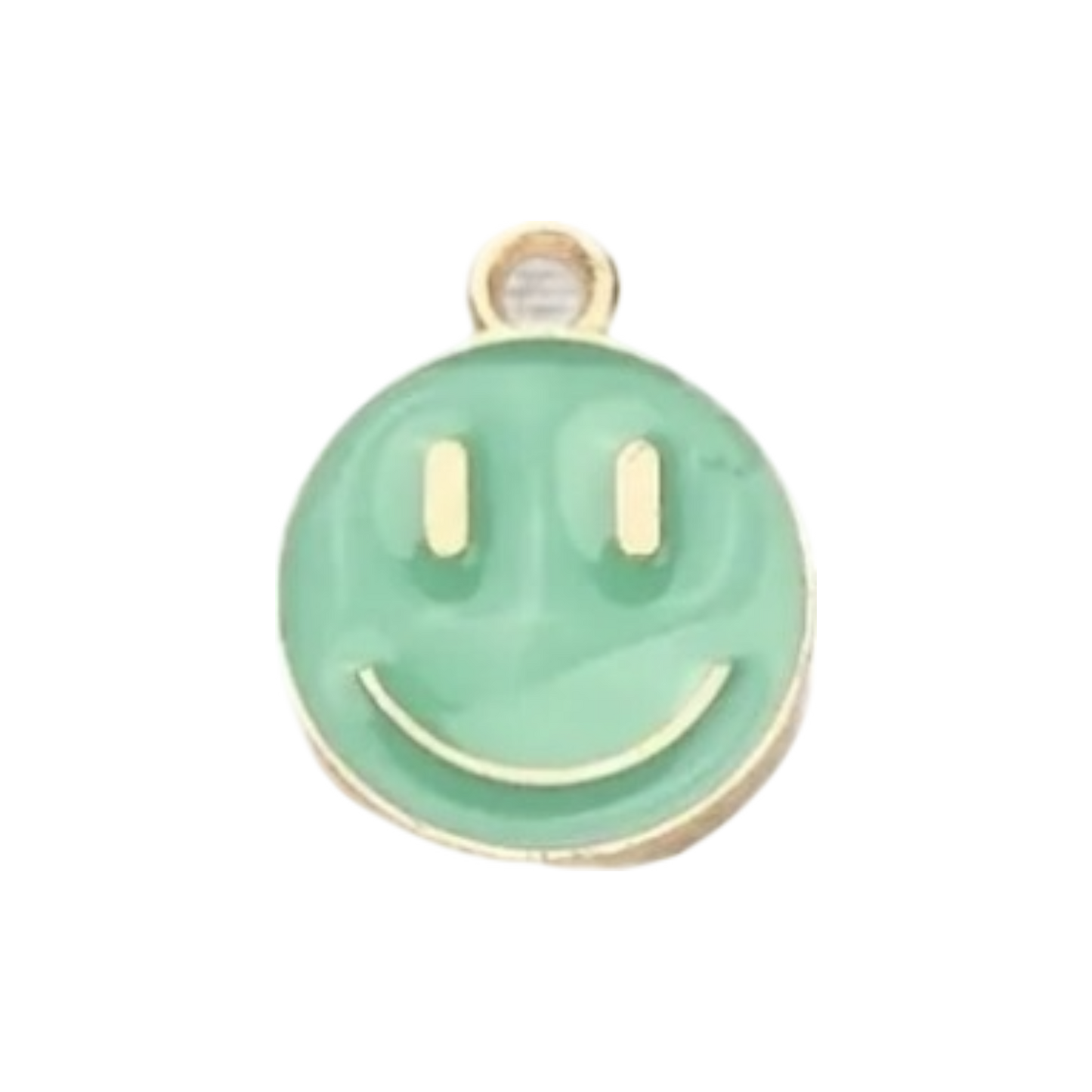 smiley face enamel charm