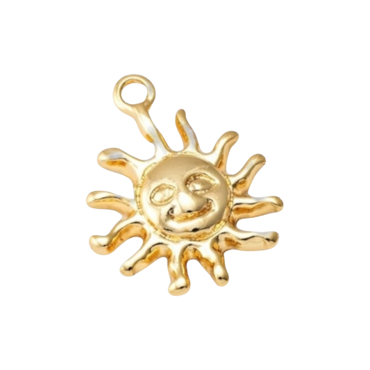 gold sun charm
