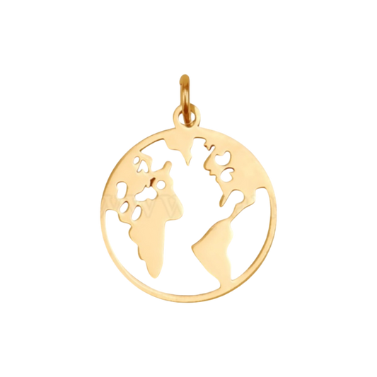 gold globe charm
