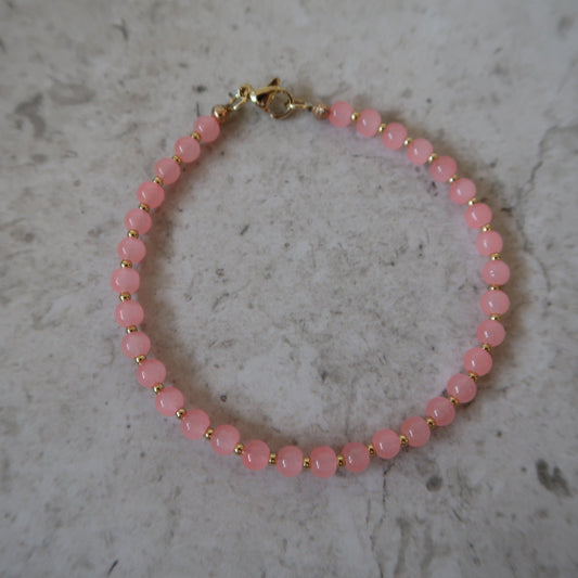 beachside beaded bracelet (strawberry punch)