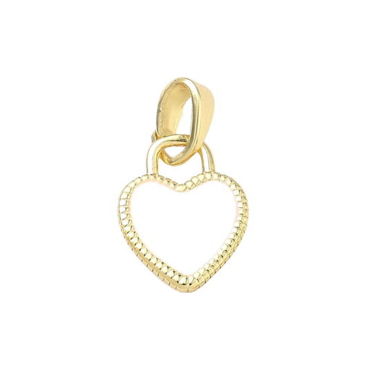 heart charm enamel