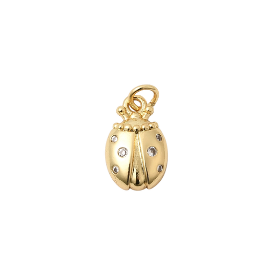 ladybug charm gold