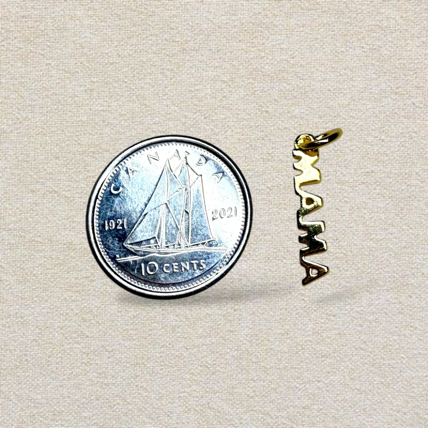 gold mama charm (mini)