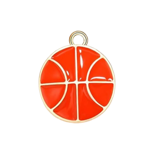 orange basketball charm