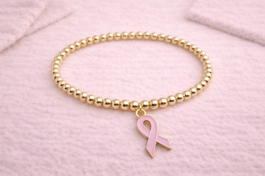 pink warrior bracelet in gold *14k gold filled*