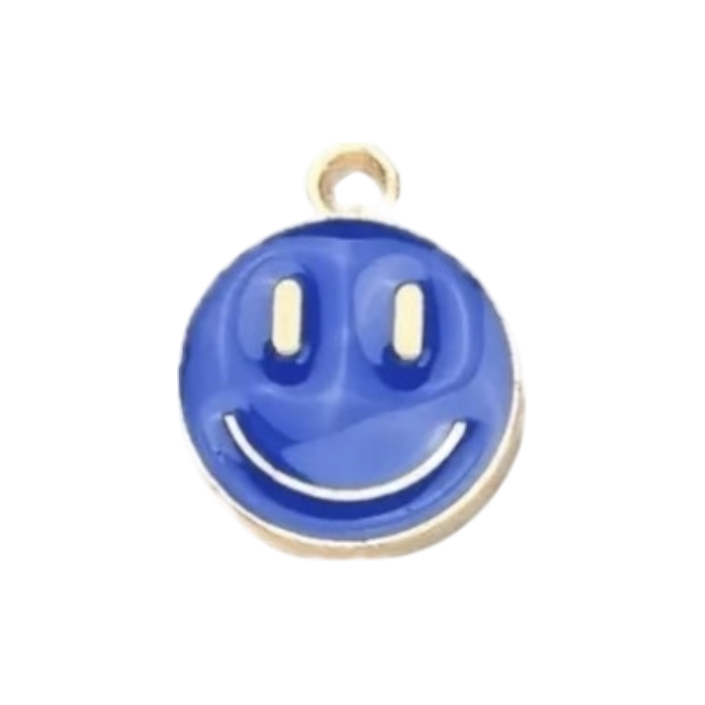 smiley face enamel charm