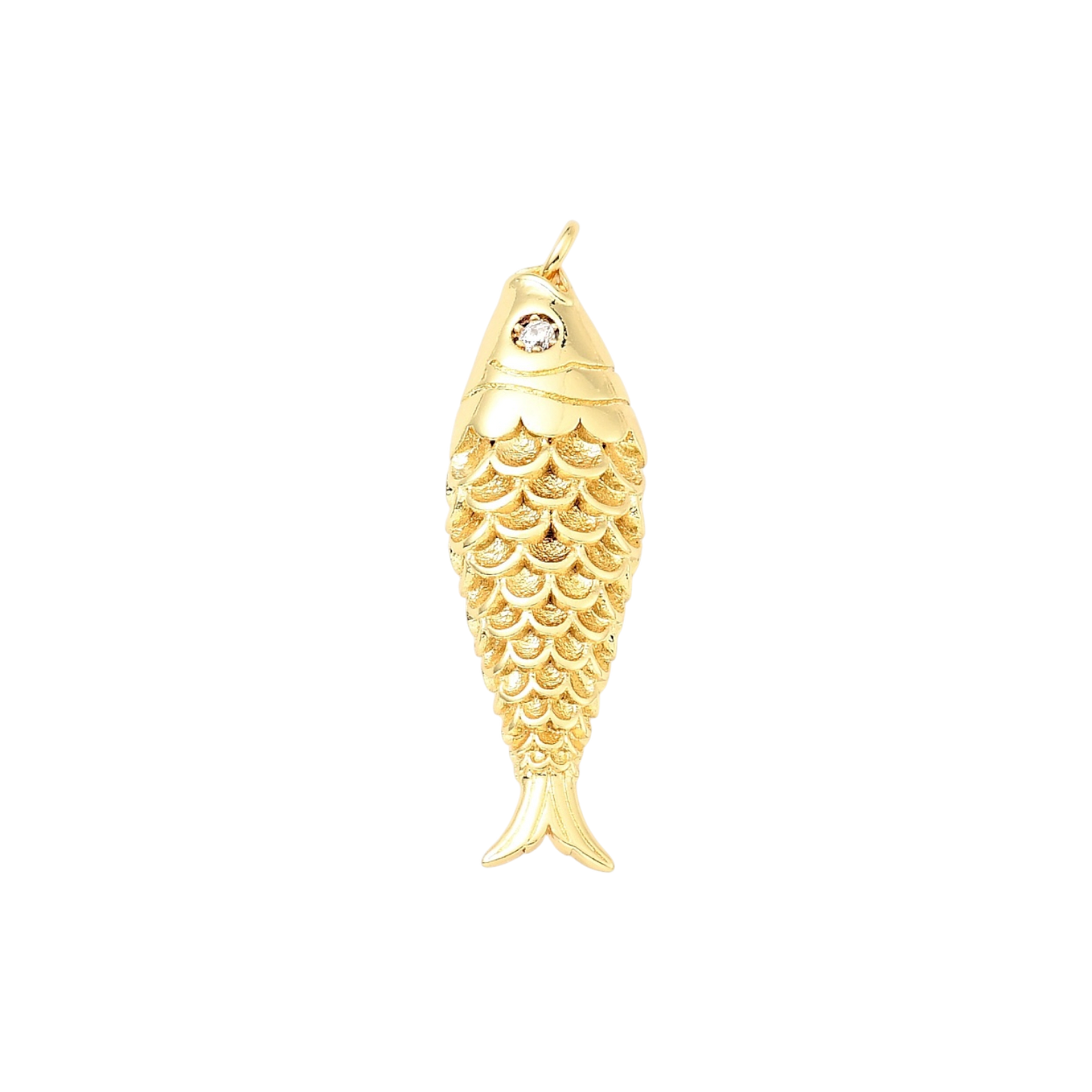 fish charm gold (big)