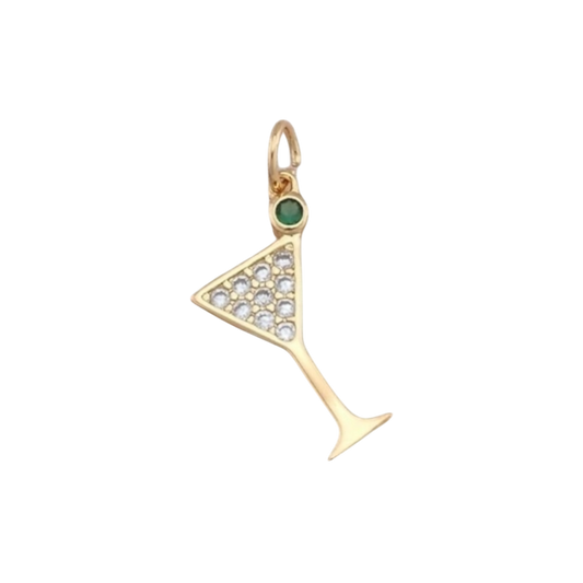 gold extra dirty martini charm