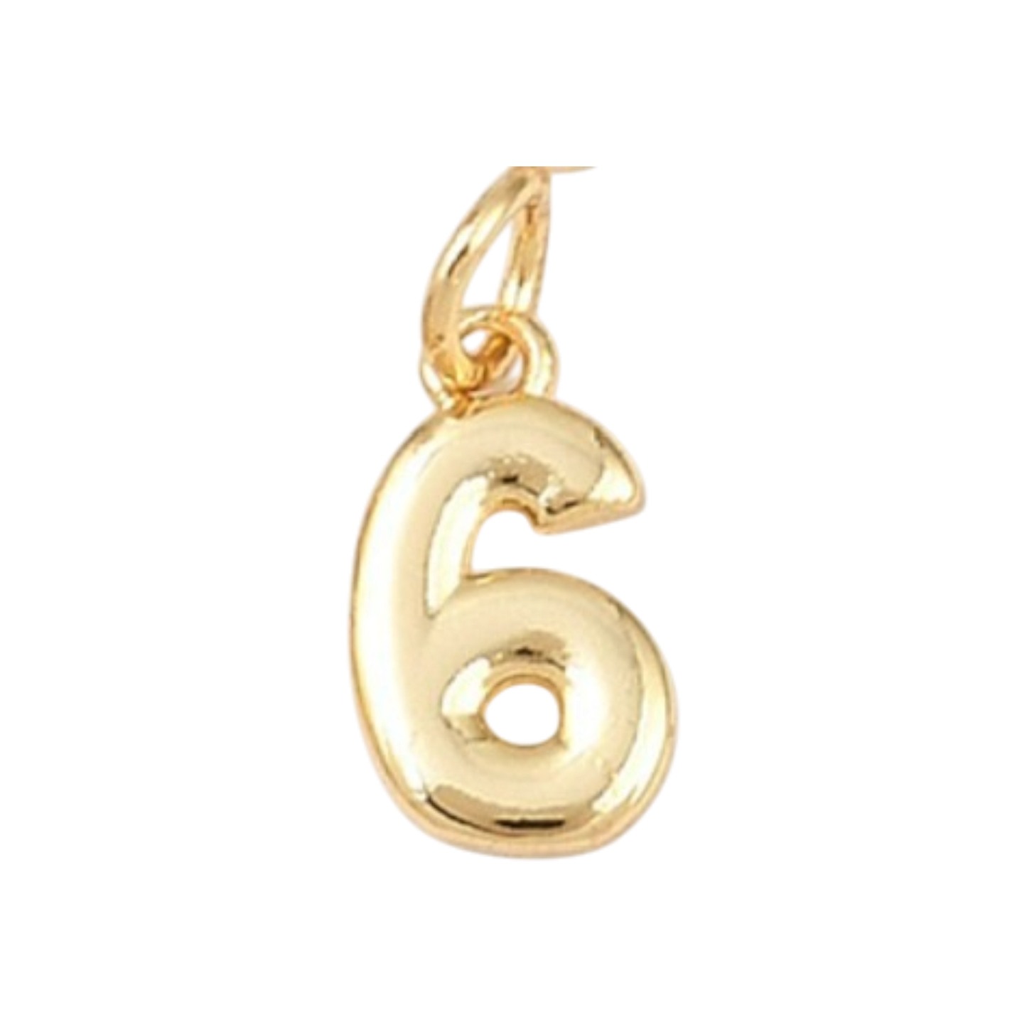 gold number charm