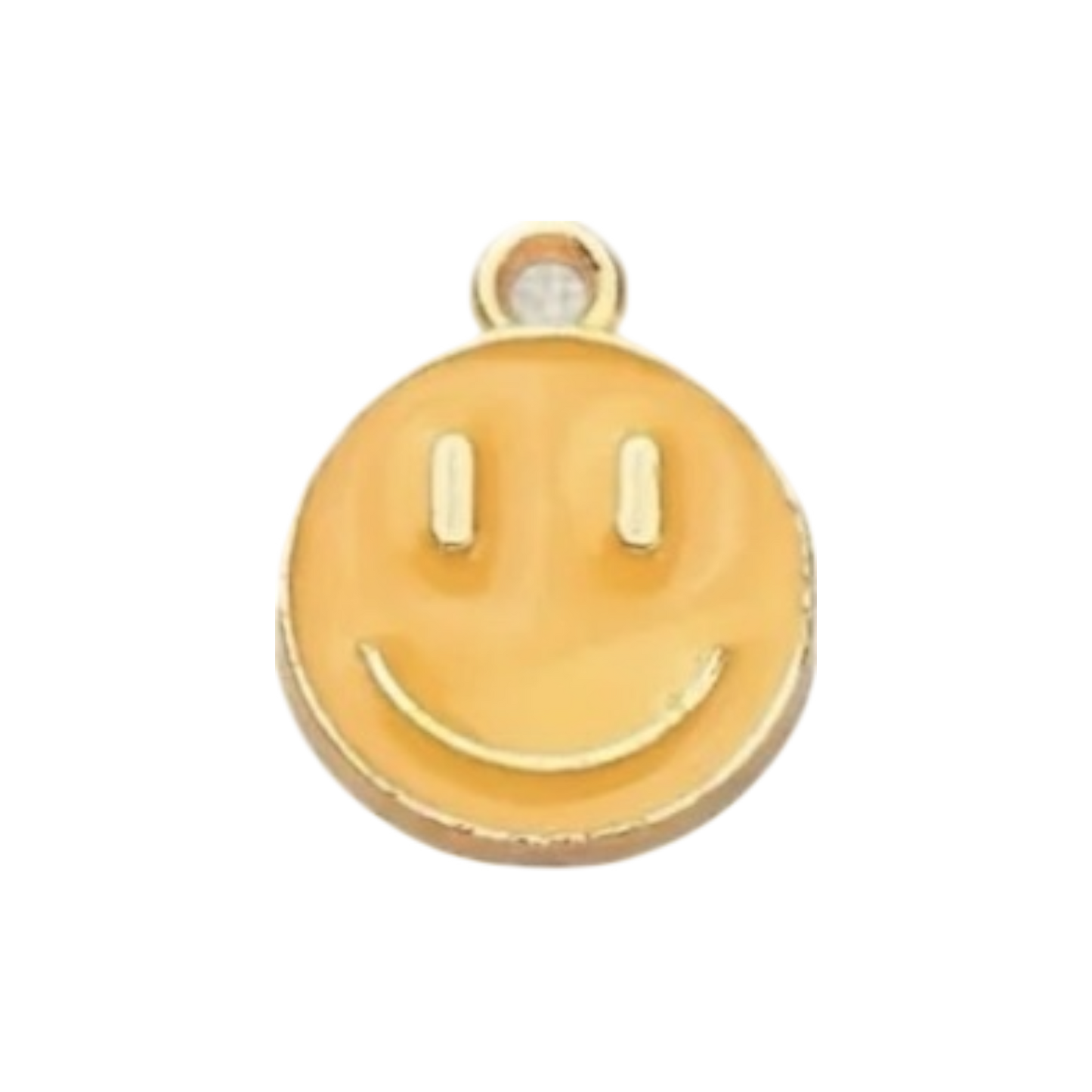 smiley face enamel charm