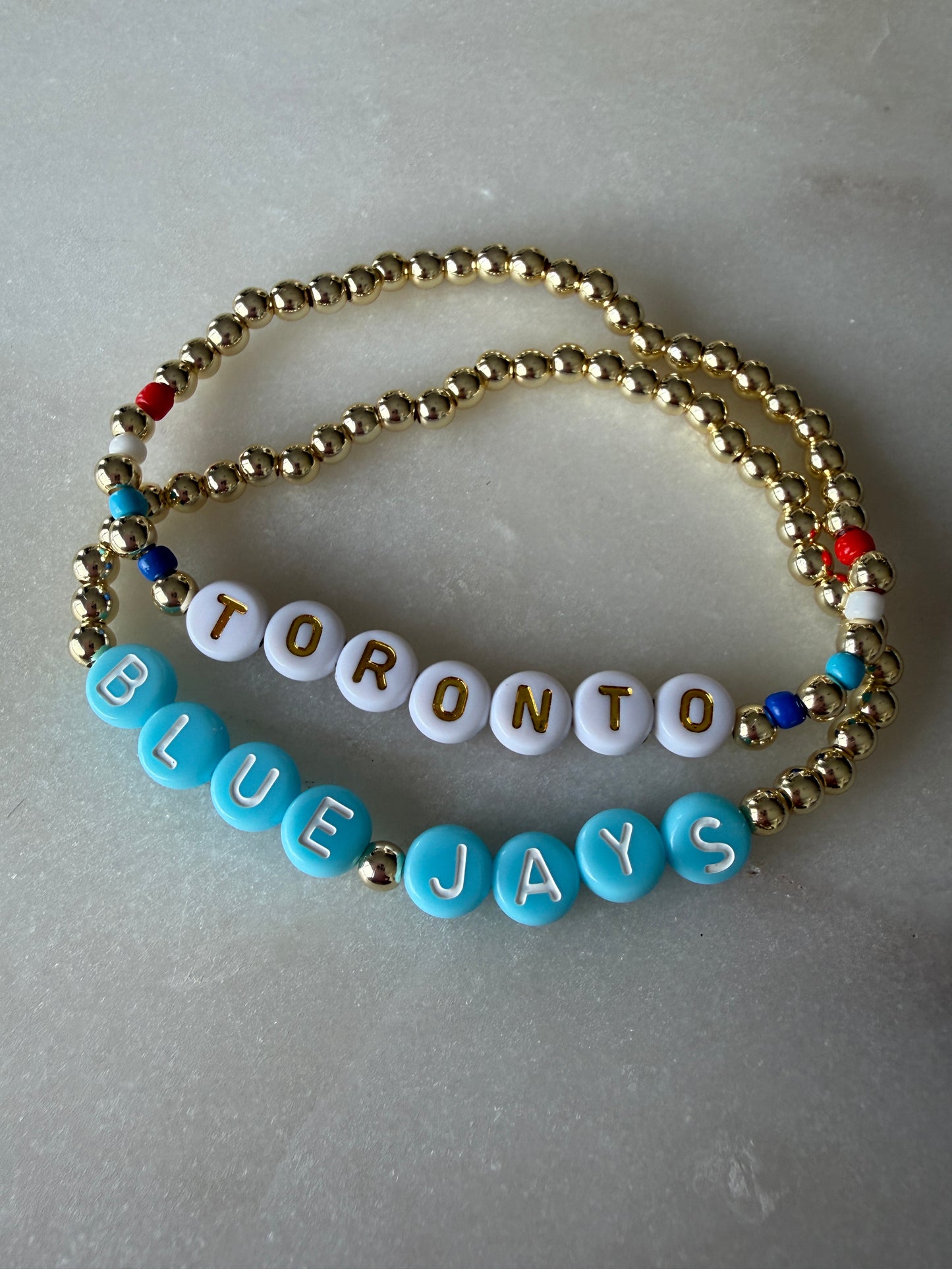Toronto Blue Jays Bracelet Set - Coastal (Gold)