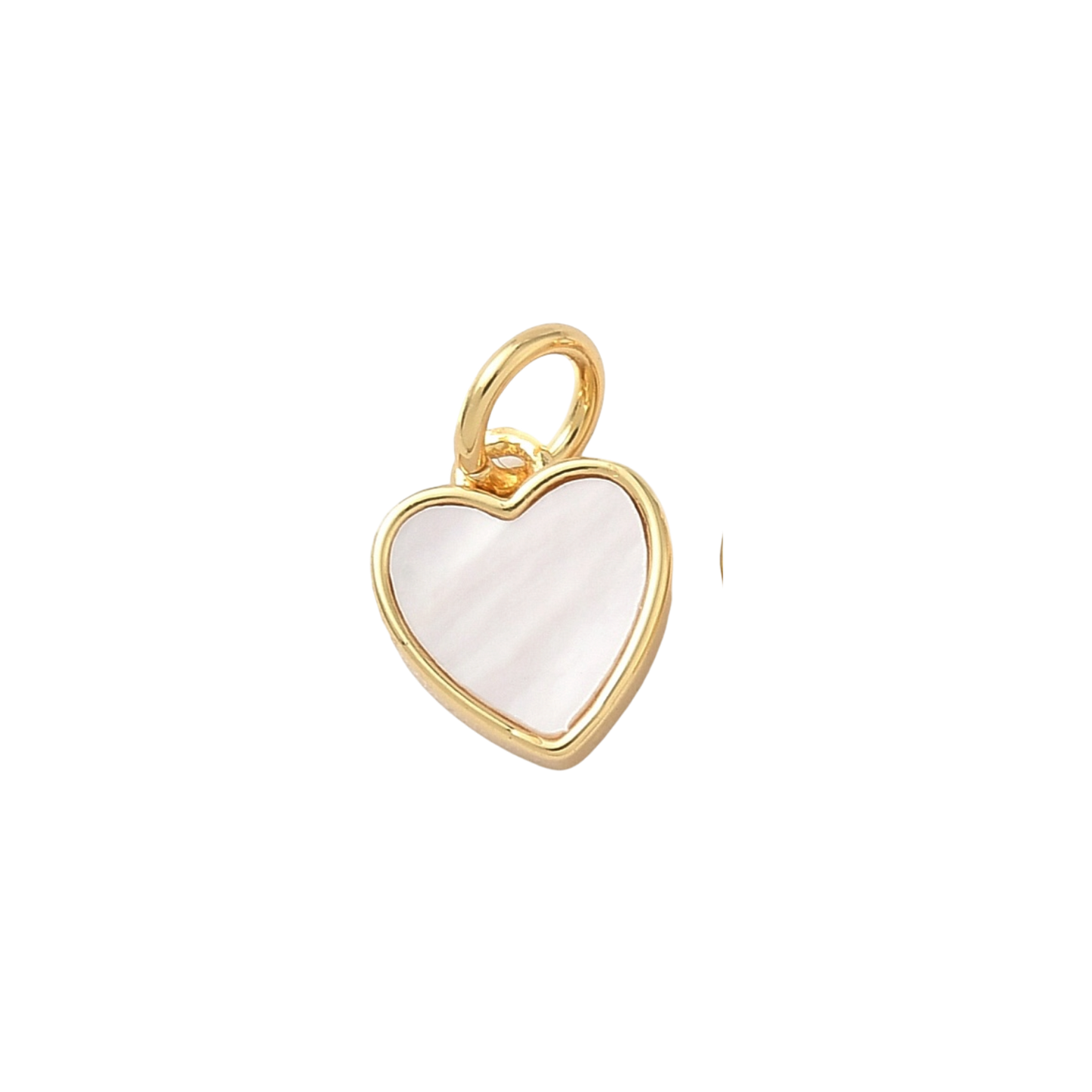 mother of pearl heart charm (small)
