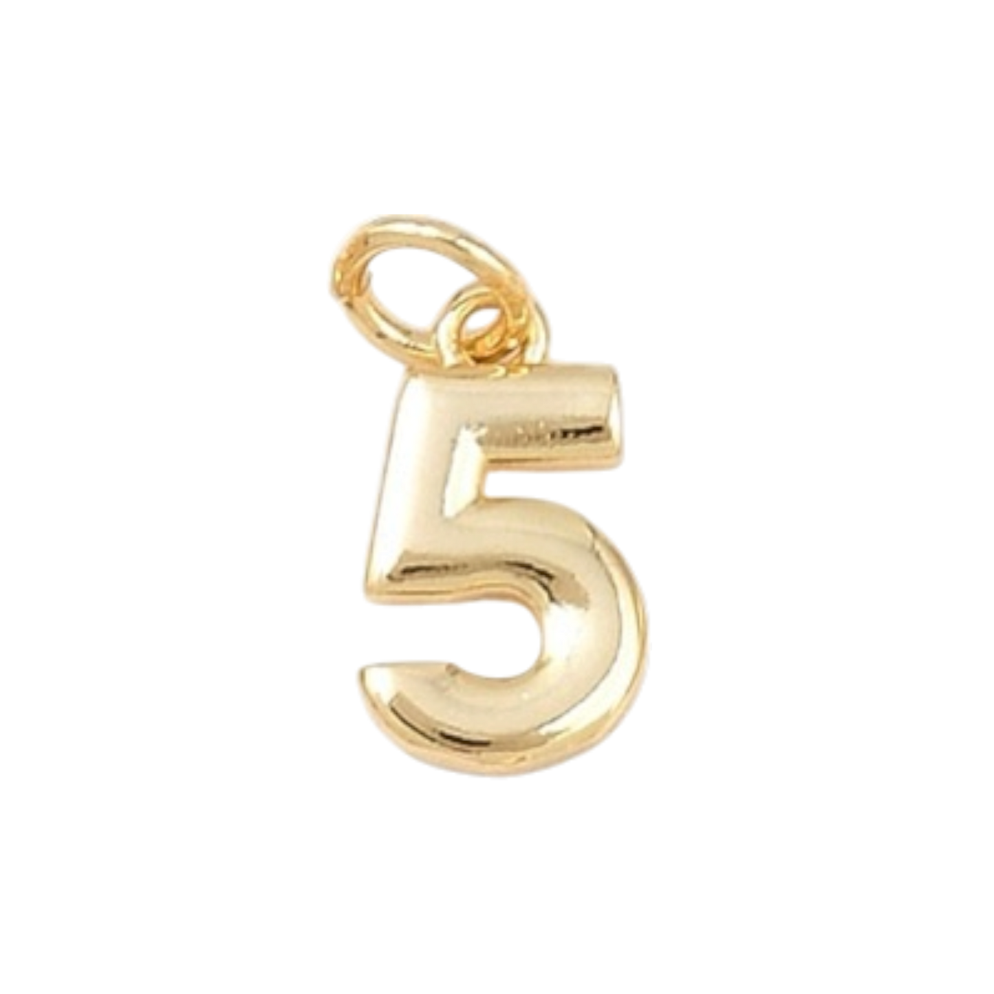 gold number charm